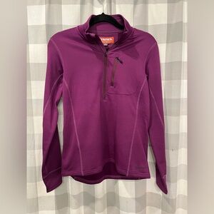Simms Plum Fleece Midlayer 1/2 Zip